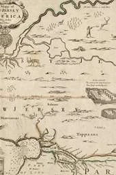 New Jersey Vintage Map Field Journal Notebook, 50 pages/25 sheets, 4x6