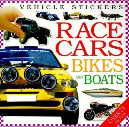 Vehicle Stickers: Race Cars, Bikes and Boats