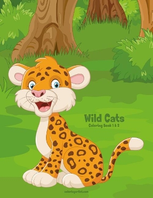 Wild Cats Coloring Book 1 & 2