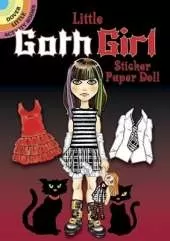 Little Goth Girl Sticker Paper Doll