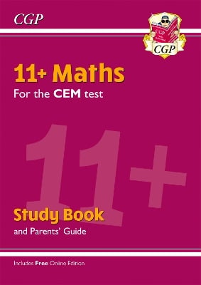 11+ CEM Maths Study Book (with Parents’ Guide & Online Edition): for the 2025 exams