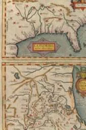 Florida Vintage Map Field Journal Notebok, 50 pages/25 sheets, 4x6