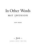In Other Words: New Poems