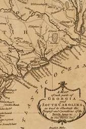 Georgia and South Carolina Vintage Map Field Journal Notebook, 50 pages/25 sheets, 4x6