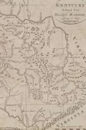 Kentucky Vintage Map Field Journal Notebook, 50 pages/25 sheets, 4x6