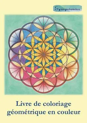 Livre de Coloriage Geometrique En Couleur: Coloriage Relaxant Avec Contours En Couleurs