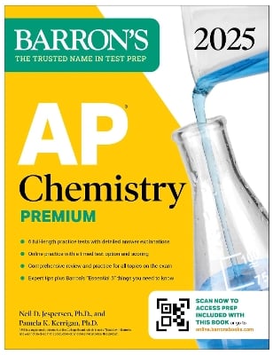 AP Chemistry Premium, 2025: Prep Book with 6 Practice Tests + Comprehensive Review + Online Practice