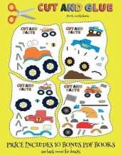 Pre K Worksheets (Cut and Glue - Monster Trucks): This book comes with collection of downloadable PDF books that will help your child make an excellent start to his/her education. Books are designed to improve hand-eye coordination, develop fine and gros
