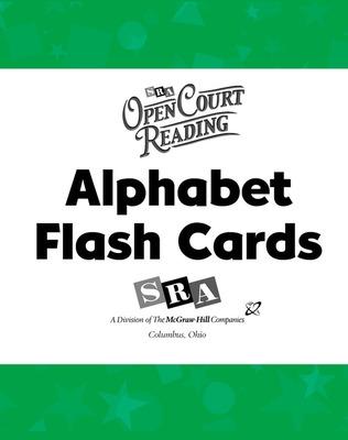 Open Court Reading, Alphabet Flash Cards, Level K-1