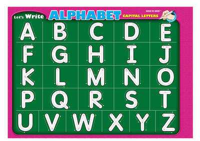 Let's Write Alphabet Capital Letters: Large Write and Wipe