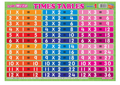 Let's Write Times Tables: Large Write and Wipe