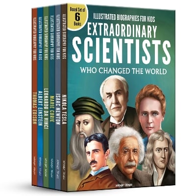 Illustrated Biography for Kids: Extraordinary Scientists Who Changed the World: Set of 6 Books