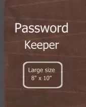 Password Keeper Large Size: 8"x 10" Alphabetical password book large print internet organizer