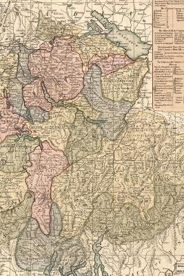 Switzerland Vintage Map Field Journal Notebook, 50 pages/25 sheets, 4x6