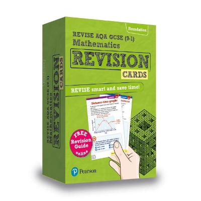 Pearson REVISE AQA GCSE Maths Foundation Revision Cards (with free online Revision Guide) - 2023 and 2024 exams