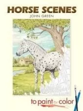 Horse Scenes to Paint or Color