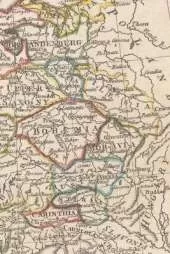 Germanic States Vintage Map Field Journal Notebook, 50 pages/25 sheets, 4x6