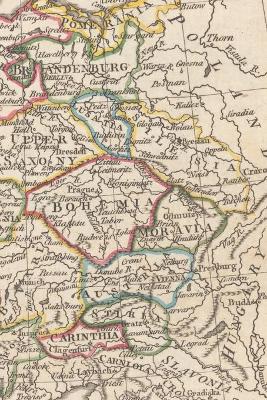 Germanic States Vintage Map Field Journal Notebook, 50 pages/25 sheets, 4x6