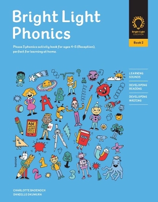 Bright Light Phonics Book 2: Phase 3 phonics activity book for ages 4-5 (Reception), perfect for learning at home.