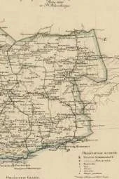 Volhynia Province, Ukraine Vintage Map Field Journal Notebook, 50 pages/25 sheets, 4x6