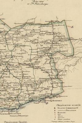 Volhynia Province, Ukraine Vintage Map Field Journal Notebook, 50 pages/25 sheets, 4x6