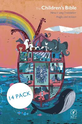 NLT Children's Bible, Noah's Ark Edition, 24 Full Colour Illustrations, Javier Joaquin, NLT New Living Translation, Hardback, Standard size - Pack of 14