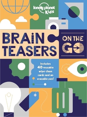 Lonely Planet Kids Brain Teasers on the Go: Includes 40 Wipe Clean Cards & Pen | Fun & Colourful Challenges & Activities | Mazes, Puzzles, Word Games & More