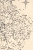 19th Century Map of Bexar County including the City of San Antonio, Texas - A Poetose Notebook / Journal / Diary (50 pages/25 sheets)
