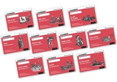 Read Write Inc. Phonics: Red Ditty Black & White Books (Mixed Pack of 10)