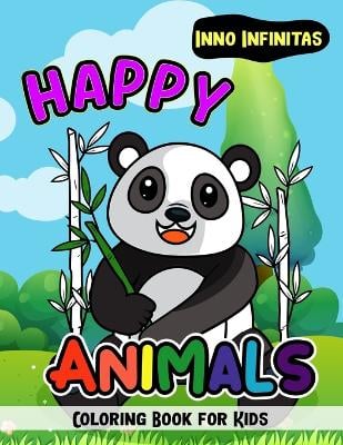 Happy Animals Coloring Book: Explore the Animal Kingdom with Colorful Creations