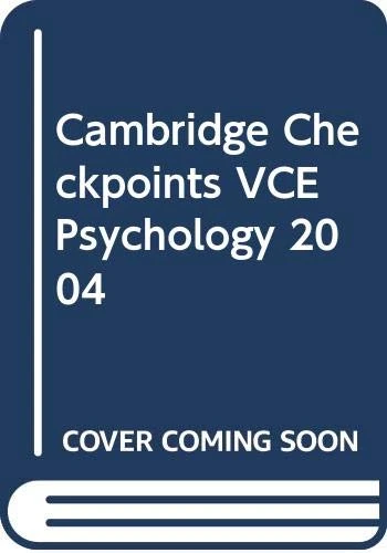 Cambridge Checkpoints VCE Psychology 2004