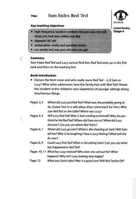 Literacy Edition Storyworlds Stage 4 Sam Hides Red Ted Guided Reading Card
