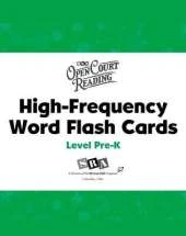 Open Court Reading PreK, High Frequency Flash Cards