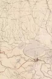 Louisiana and Mississippi Vintage Map Field Journal Notebook, 50 pages/25 sheets, 4x6