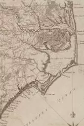 North Carolina Vintage Map Field Journal Notebook, 50 pages/25 sheets, 4x6