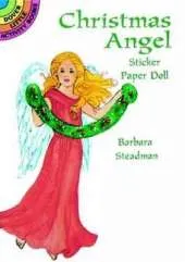 Christmas Angel Sticker Paper Doll