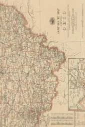 Ohio Vintage Map Field Journal Notebook, 50 pages/25 sheets, 4x6