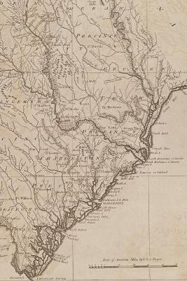 South Carolina Vintage Map Field Journal Notebook, 50 pages/25 sheets, 4x6