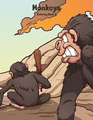 Monkeys Coloring Book 2