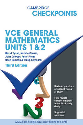 Cambridge Checkpoints VCE General Mathematics Units 1 and 2