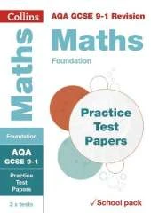 AQA GCSE 9-1 Maths Foundation Practice Test Papers: Shrink-Wrapped School Pack