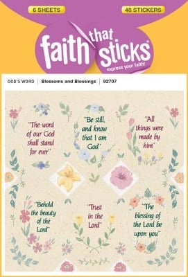 Blossoms And Blessings - Faith That Sticks Stickers