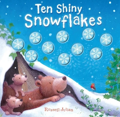 Ten Shiny Snowflakes
