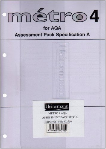 A Metro 4 for AQA Assessment Pack Specification