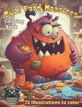 Food Monsters: Cute monsters coloring Book for Kids