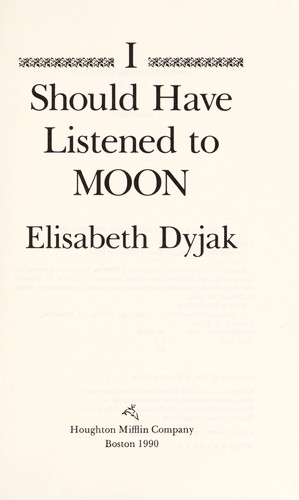 I Should Have Listened to Moon