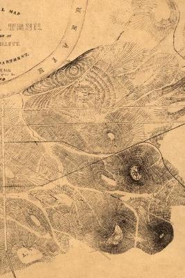 Nashville, Tennessee Vintage Map Field Journal Notebook, 50 pages/25 sheets, 4x6