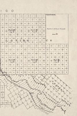 El Paso County, Texas Vintage Map Field Journal Notebook, 50 pages/25 sheets, 4x6