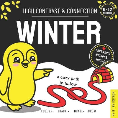 High Contrast & Connection Winter: Visual Stimulation Book for Infants Focus Tracking, Tummy Time & Parent-Baby Connection