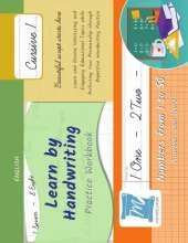 Handwriting Practice Workbook - Numbers from 1 to 50 - Words and Numbers - Cursive, Level 1: Learn by Handwriting - Children and Adults - N150C1LE
